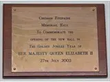 Dedication Plaque